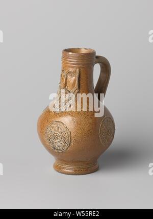 Jug (Bartmann jug) with a roundel in medallions, anonymous, c. 1580 - c ...