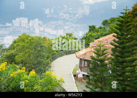 Amazing view at the top of Penang Hill Malaysia. Stock Photo