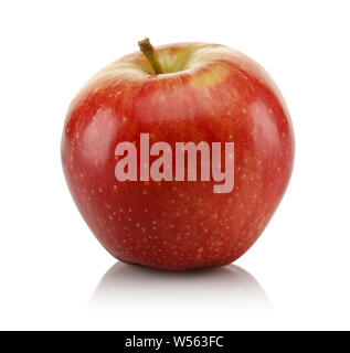 Single red apple isolated on white background Stock Photo