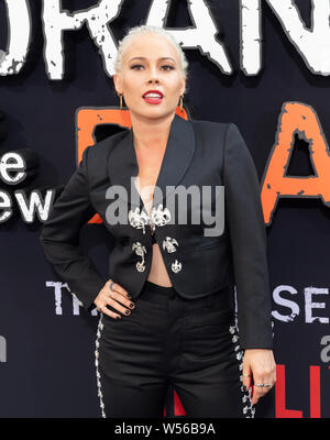 New York, NY - July 25, 2019: Rebecca Knox attends 'Orange Is The New Black' Final Season World Premiere at Lincoln Center Alice Tully Hall Stock Photo