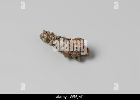 Concrete from the wreck of the East Indies ship Hollandia, Parts of artifacts, eroded fragments: materials, lump, oblong, Annet, Dutch East India Company, Hollandia (ship), anonymous, Netherlands, 1700 - in or before 13-Aug-1743, concretionary stone, h 7 cm × d 3 cm Stock Photo
