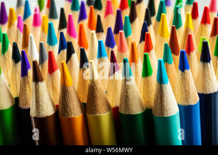 Close-up image of colorful pencils Stock Photo
