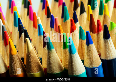 Close-up image of colorful pencils Stock Photo