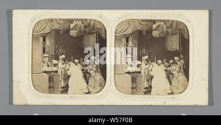 Le Mariage Religieux, no. 8, Un Mariage sous Louis XV (series title), Charles Paul Furne, 1859 Stock Photo