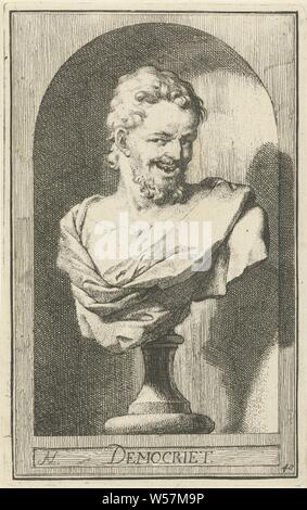 Bust of Democritus Democrit (title on object) One and forty pieces ...
