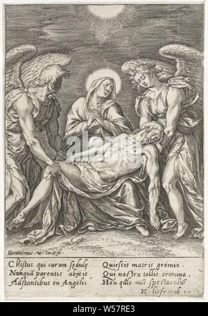 Pietà: The Dead Christ supported by Angels, painting by Giovanni ...