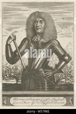 Portrait of Heinrich Johann, Count of Dunnewald, Christiaan Hagen, c ...