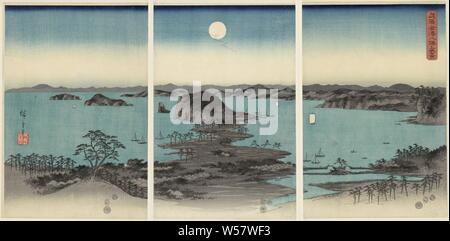 海から見た、ニッポン　第一章・秋冬編 Utagawa Hiroshige | Night Rain at Karasaki, from the series