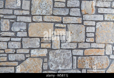 Seamless wall texture with gray stones in form of rectangle Stock Photo