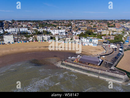 Aerial view of broadstairs Kent Stock Photo