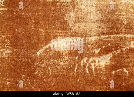 Horizontal texture of rusty metal with copy space Stock Photo