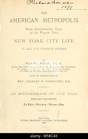 9 of 'The American Metropolis from Knickerbocker days to the present ...