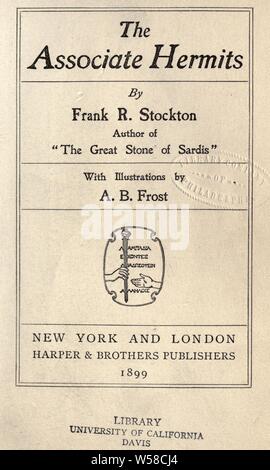 The associate hermits : Stockton, Frank Richard, 1834-1902 Stock Photo
