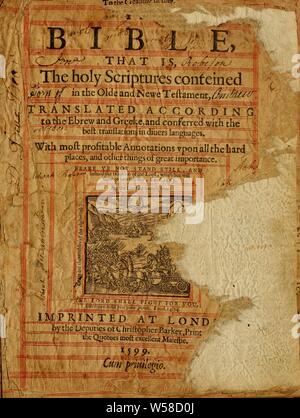 . The Bible : that is the Holy Scriptures conteined in the Old and New ...