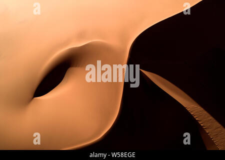 Sand dunes in the Namib desert, Namibia, Stock Photo