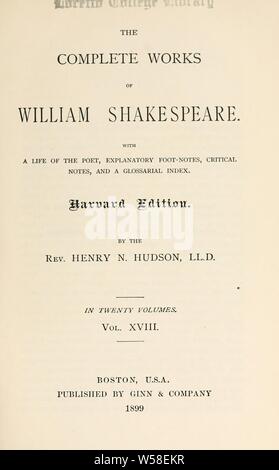 The complete works of William Shakespeare : with a life of the poet ...