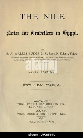 The Nile, notes for travellers in Egypt : Budge, E. A. Wallis (Ernest Alfred Wallis), Sir, 1857-1934