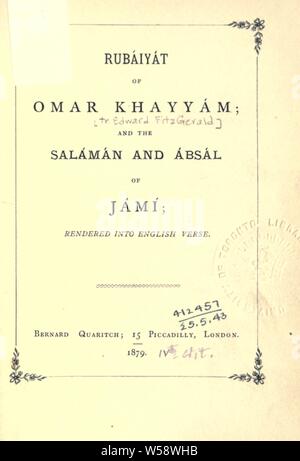 omar khayyam rubaiyat fitzgerald translation omar khayyam rubaiyat fitzgerald translation