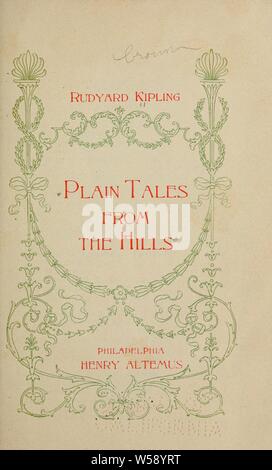 Plain tales from the hills : Kipling, Rudyard, 1865-1936 Stock Photo