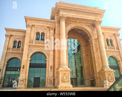 Al Hazm Mall is the new luxurious and elite shopping experience in Doha,Qatar. Stock Photo