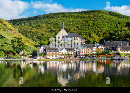 The Village of Beilstein on the Moselle River in Germany Stock Photo