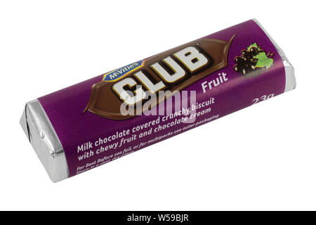 McVitie's Fruit Club isolated on a white background Stock Photo