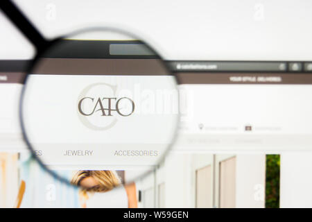 Outdoor, free standing brand and logo street advertising for CATO fashion  clothing company on a bright sunny day in Charlotte, North Carolina Stock  Photo - Alamy