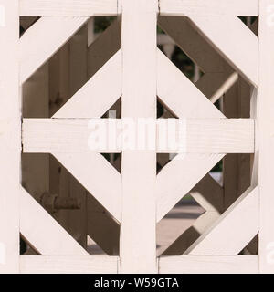 seamless white painted wooden fence pattern. texture, architecture. Stock Photo