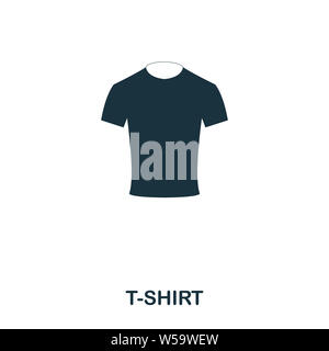 T-Shirt icon. Flat style icon design. UI. Illustration of t-shirt icon. Pictogram isolated on white. Ready to use in web design, apps, software, print Stock Photo