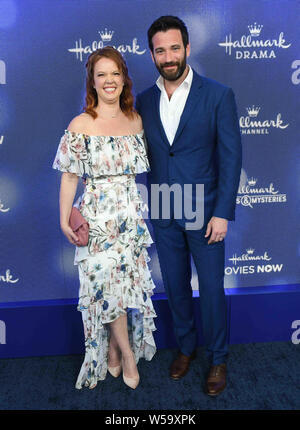 July 26, 2019, Beverly Hills, California, USA: 26 July 2019 - Beverly Hills, California - Patti Murin, Colin Donnell. Hallmark Channel and Hallmark Movies & Mysteries 2019 Summer TCA held at a Private Residence. Photo Credit: Birdie Thompson/AdMedia (Credit Image: © Birdie Thompson/AdMedia via ZUMA Wire) Stock Photo