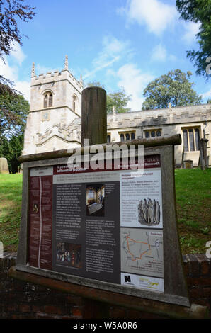 All Saints' Church, Babworth, Nottinghamshire, England, UK. Rev. Richard Clyfton was minister during the Separatist movement. Stock Photo