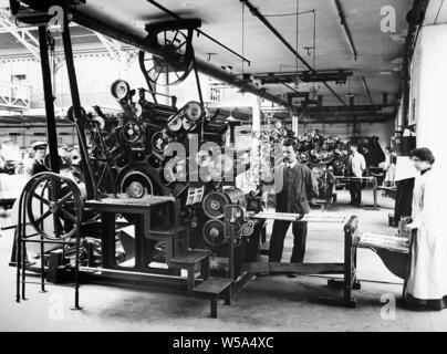 Multi-colour rotary printing machines, Port Sunlight, Wirral Stock Photo
