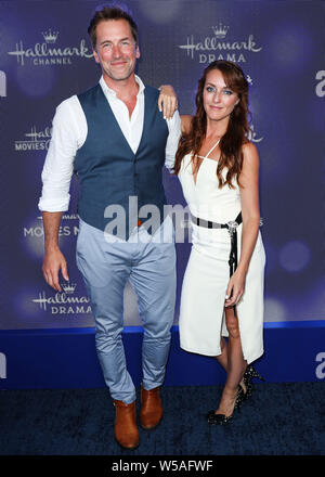 Beverly Hills, United States. 26th July, 2019. BEVERLY HILLS, LOS ANGELES, CALIFORNIA, USA - JULY 26: Colin Donnell and Patti Murin arrive at the Hallmark Channel And Hallmark Movies And Mysteries Summer 2019 TCA Press Tour Event held at a Private Residence on July 26, 2019 in Beverly Hills, Los Angeles, California, United States. (Photo by Xavier Collin/Image Press Agency) Credit: Image Press Agency/Alamy Live News Stock Photo