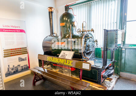 Interior view of the Narrow Gauge Railway Museum based at Tywyn Wharf station on the Talyllyn Railway, Gwynedd, Wales, UK Stock Photo