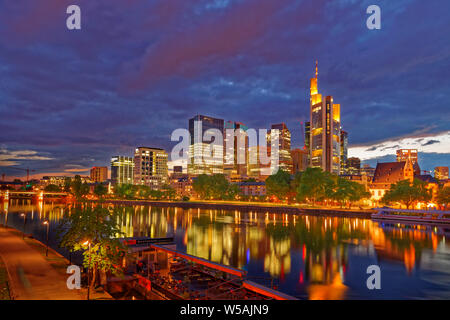 Financial district of Frankfurt, Germany. Stock Photo