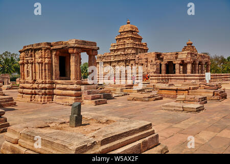 Pattadakal temple, UNESCO world heritge site,Karnataka, India Stock Photo