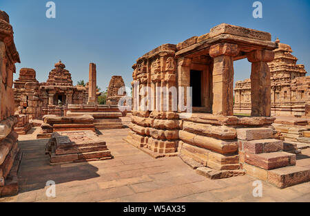 Pattadakal temple, UNESCO world heritge site,Karnataka, India Stock Photo