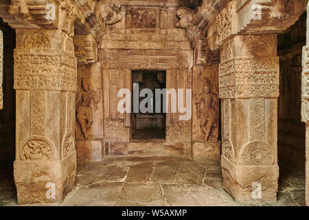 Pattadakal temple, UNESCO world heritge site,Karnataka, India Stock Photo