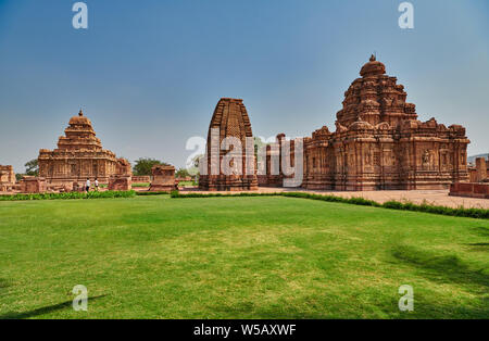 Pattadakal temple, UNESCO world heritge site,Karnataka, India Stock Photo