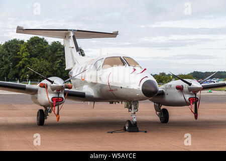 French Navy Emb-121AN Xingu captured at the 2019 Royal International Air Tattoo at RAF Fairford. Stock Photo