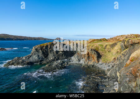 Rocky Atlantic coastline near Twillingate in Newfoundland, Canada Stock Photo