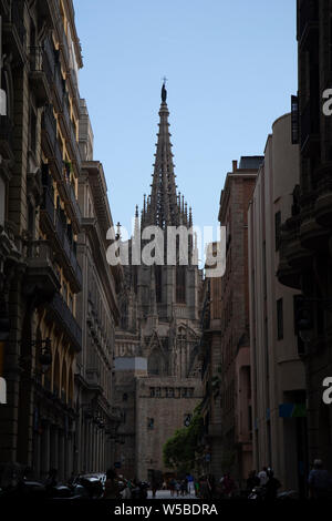 July 17 2019, Barcelona Spain: General Street view from Barcelona Stock Photo