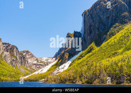 Western Brook Pond, Newfoundland in Gros Morne National Park, Canada Stock Photo