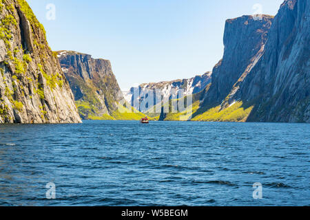 Western Brook Pond, Newfoundland in Gros Morne National Park, Canada Stock Photo