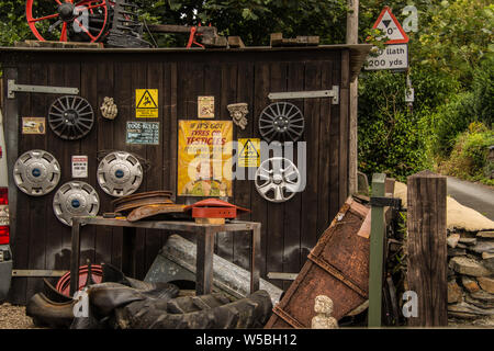 Saucy garage sign. Stock Photo