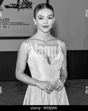 Los Angeles, CA - July 22, 2019: Sydney Sweeney attends The Los Angeles Premiere Of  'Once Upon a Time in Hollywood' held at TCL Chinese Theatre Stock Photo