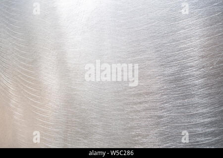 silver brushed stainless steel background background texture Stock Photo