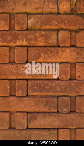 Full frame background 0f the orange bricks wall Stock Photo