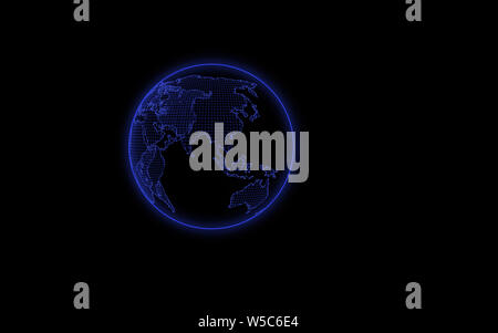 World map point, line, composition, representing the global, network connection,international meaning. Stock Photo
