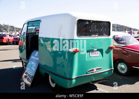 Goggomobil van, One of only 14 ever made, Goggomobil carryall van on display at the Royal motor yacht club in Newport,Sydney,ASustralia Stock Photo